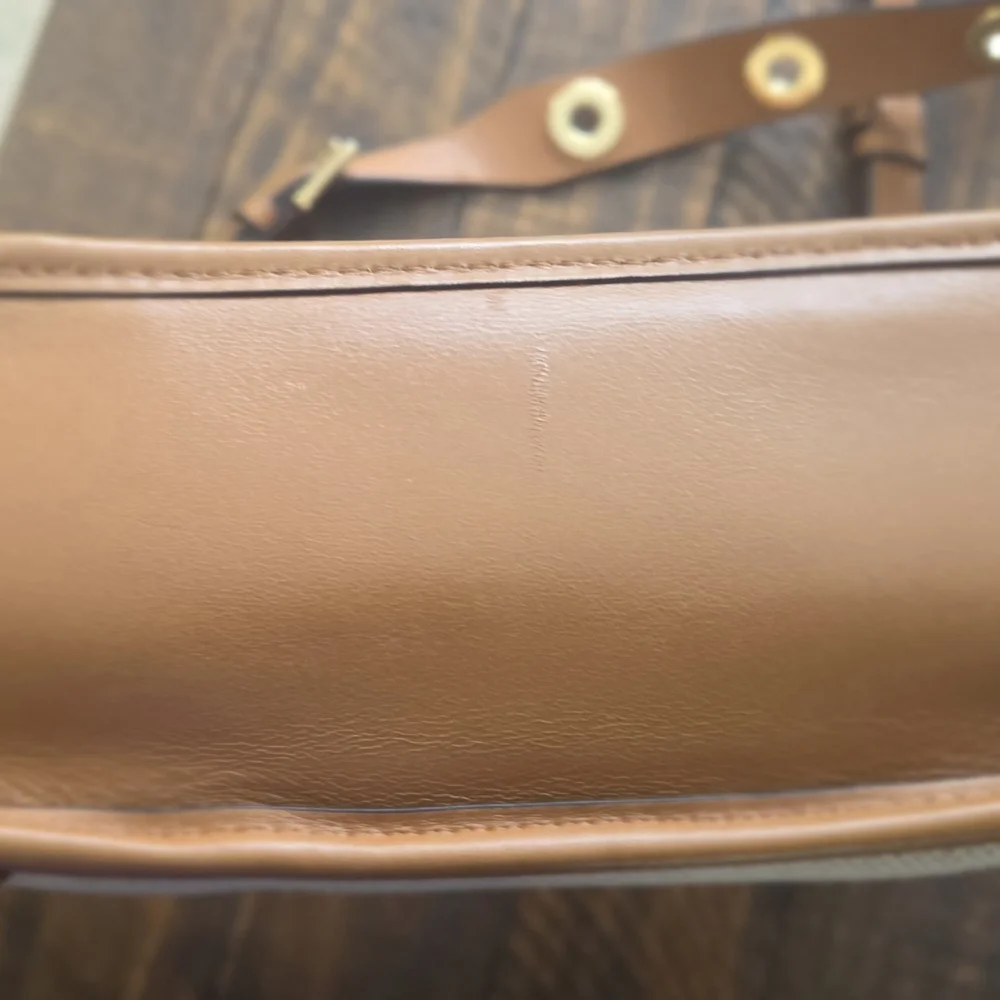 Michael Kors Brown and Cream Shoulder Bag - Picture 3 of 7